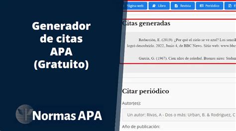 citar normas apa online|Generador de citas APA gratuito [Versión 2024]